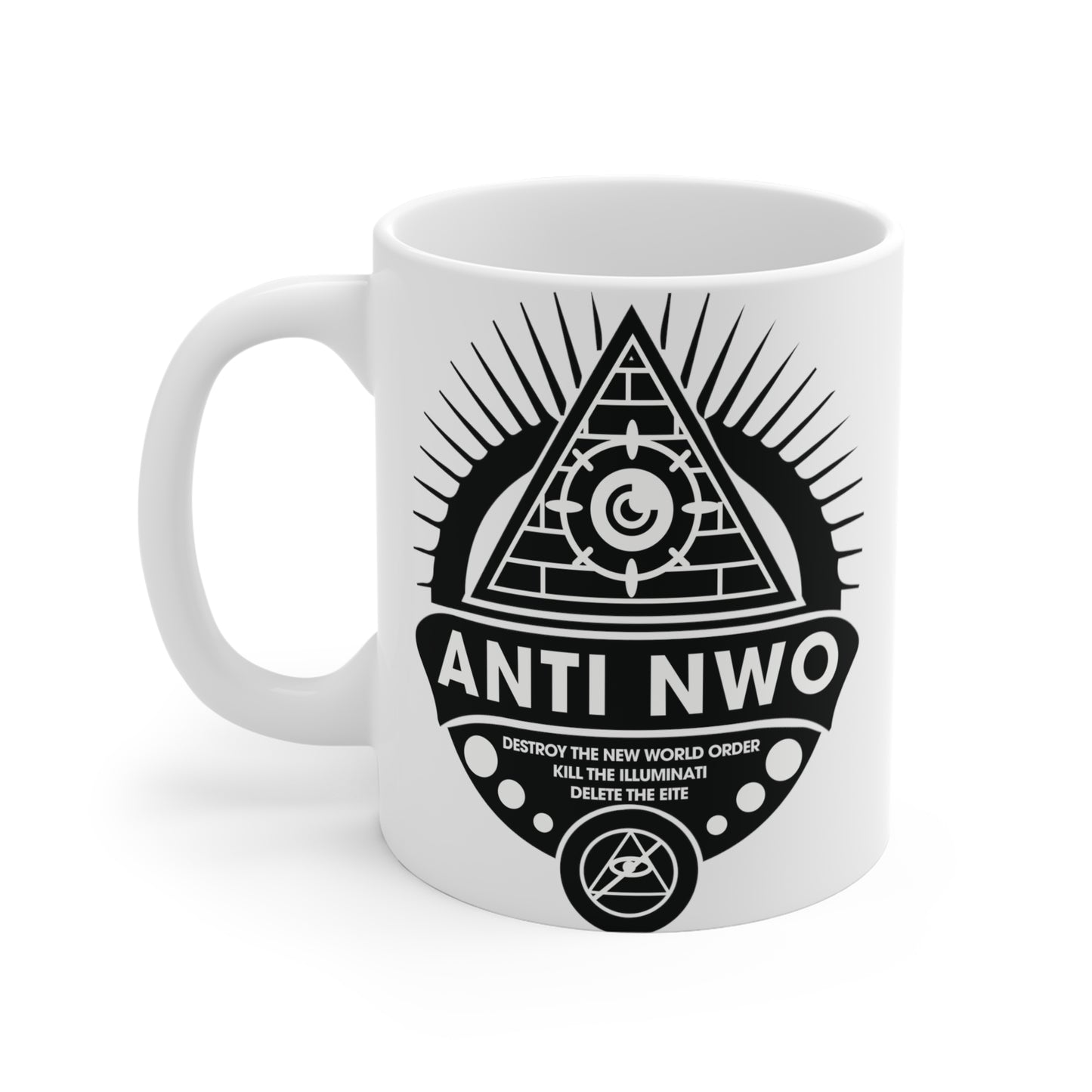 "Anti NWO" White Mug 11oz