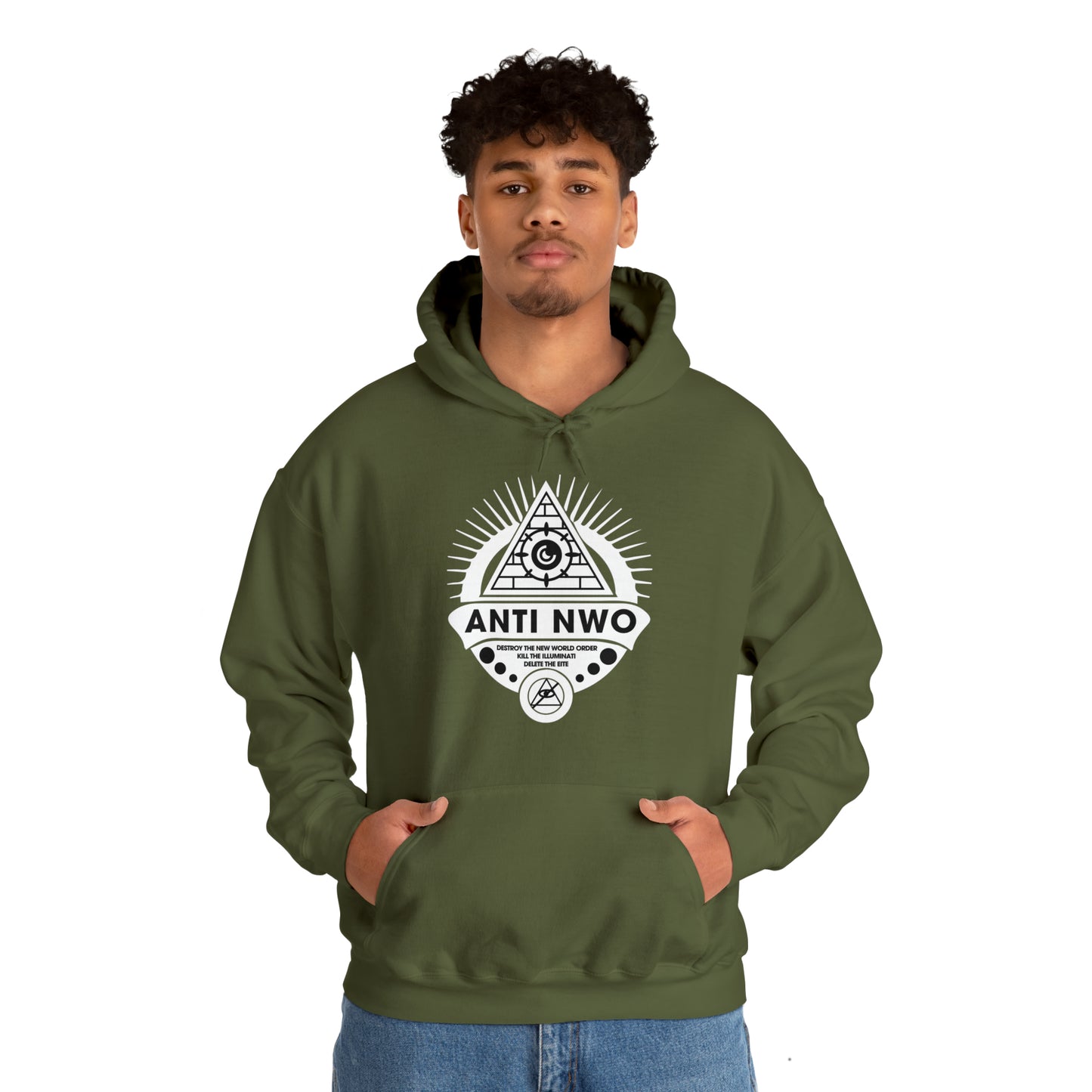 "Anti NWO" Hooded Sweatshirt