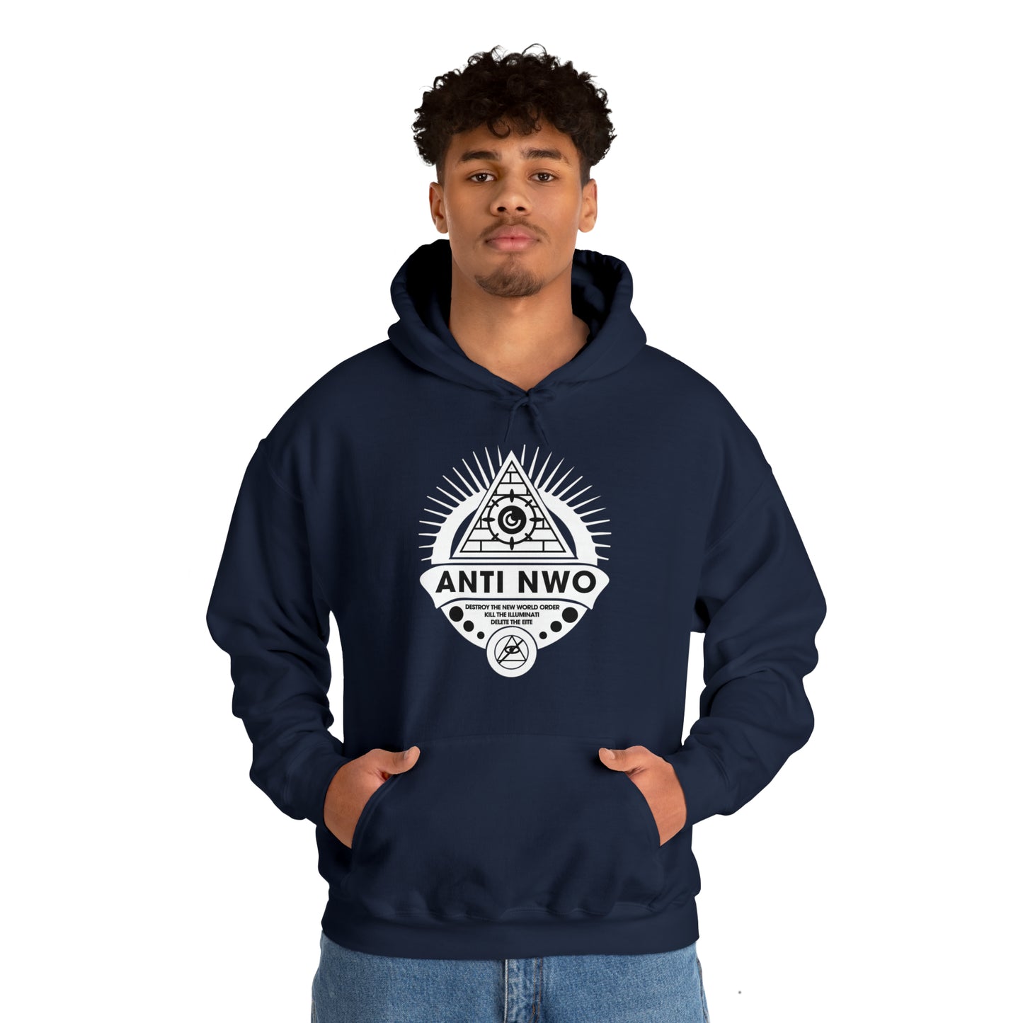 "Anti NWO" Hooded Sweatshirt