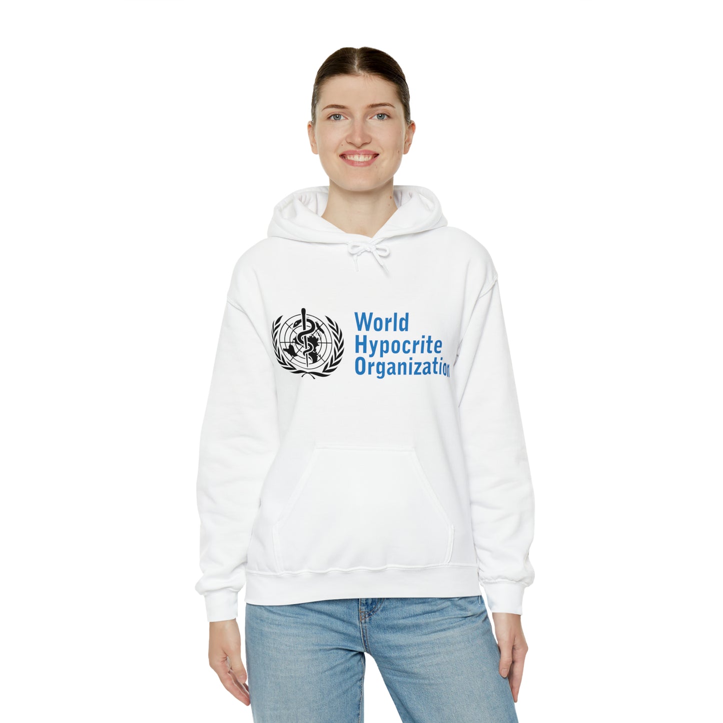 "World Hypocrite Organization" Hooded Sweatshirt