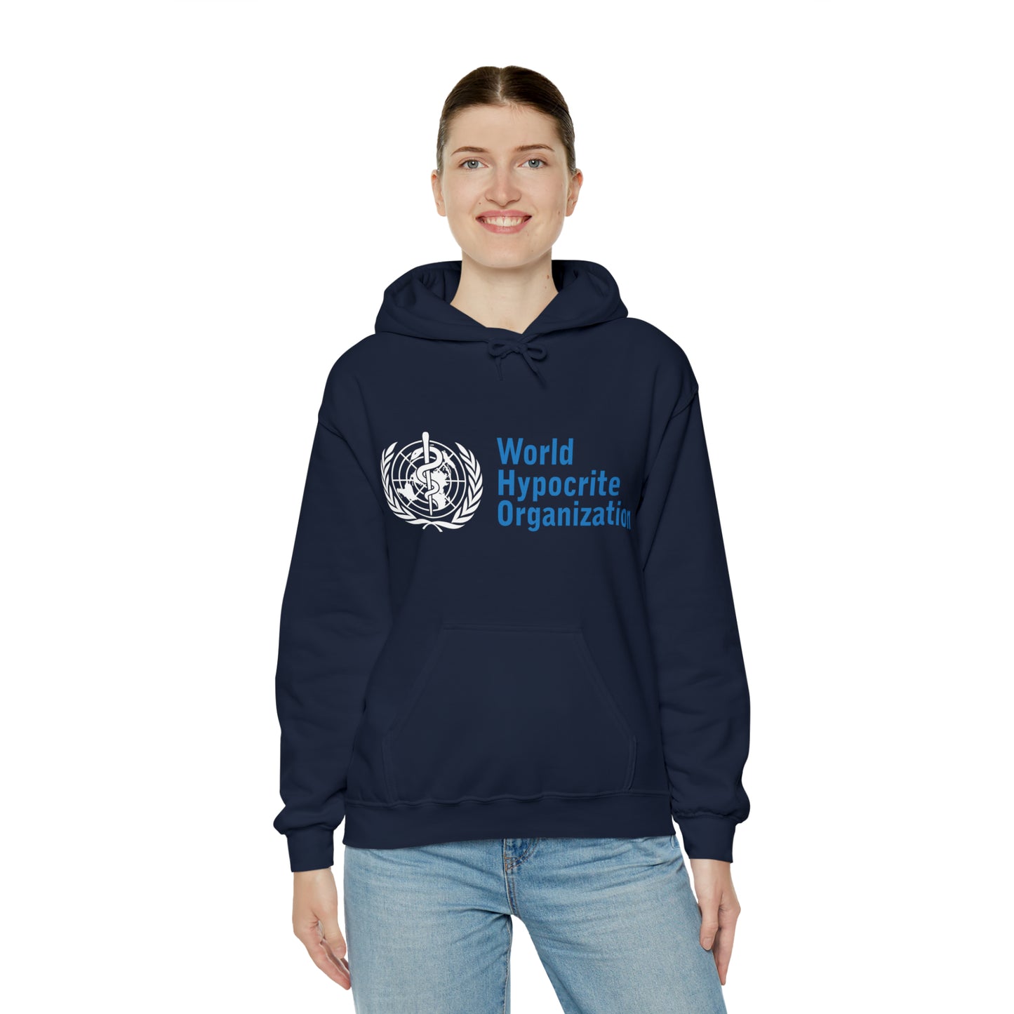 "World Hypocrite Organization" Hooded Sweatshirt