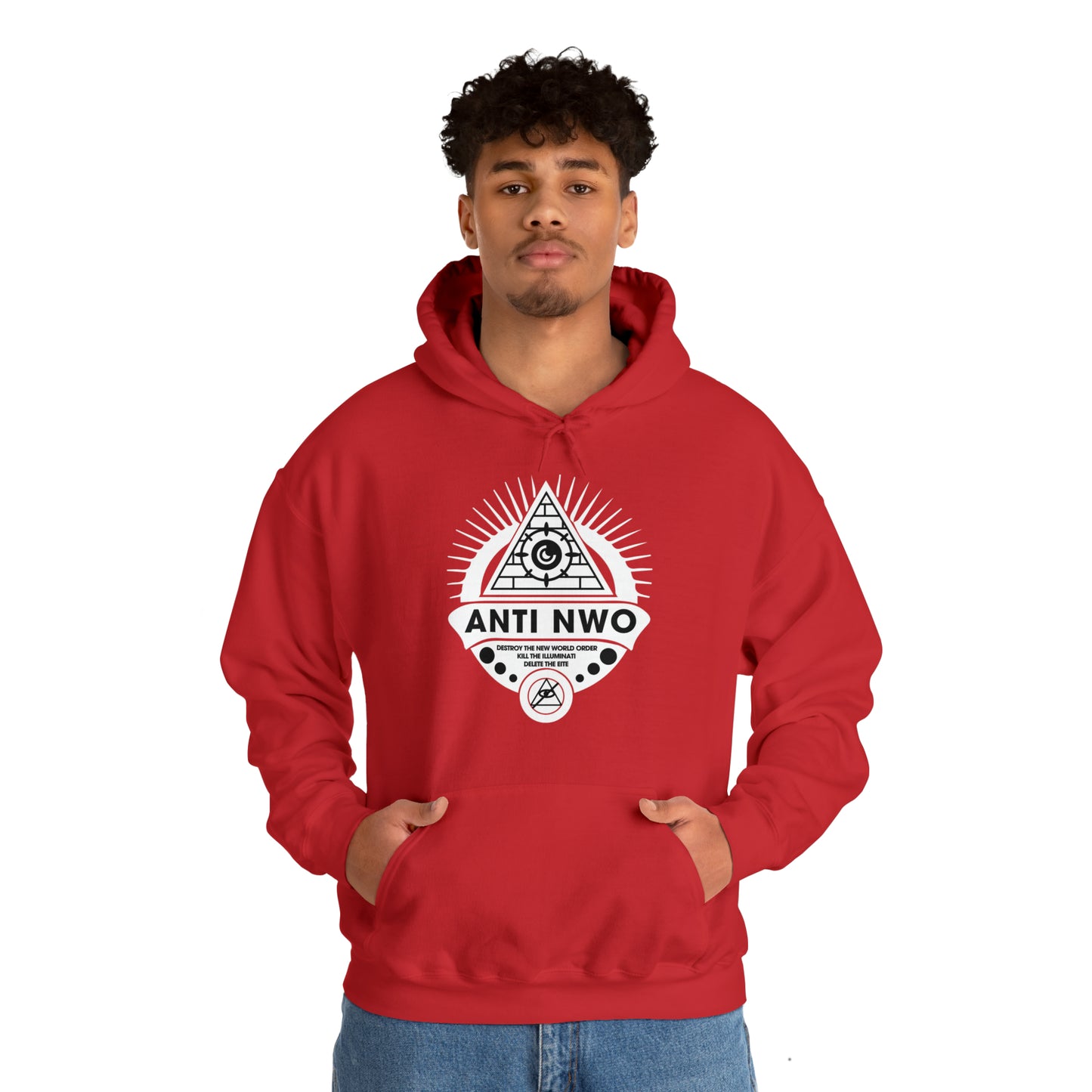 "Anti NWO" Hooded Sweatshirt