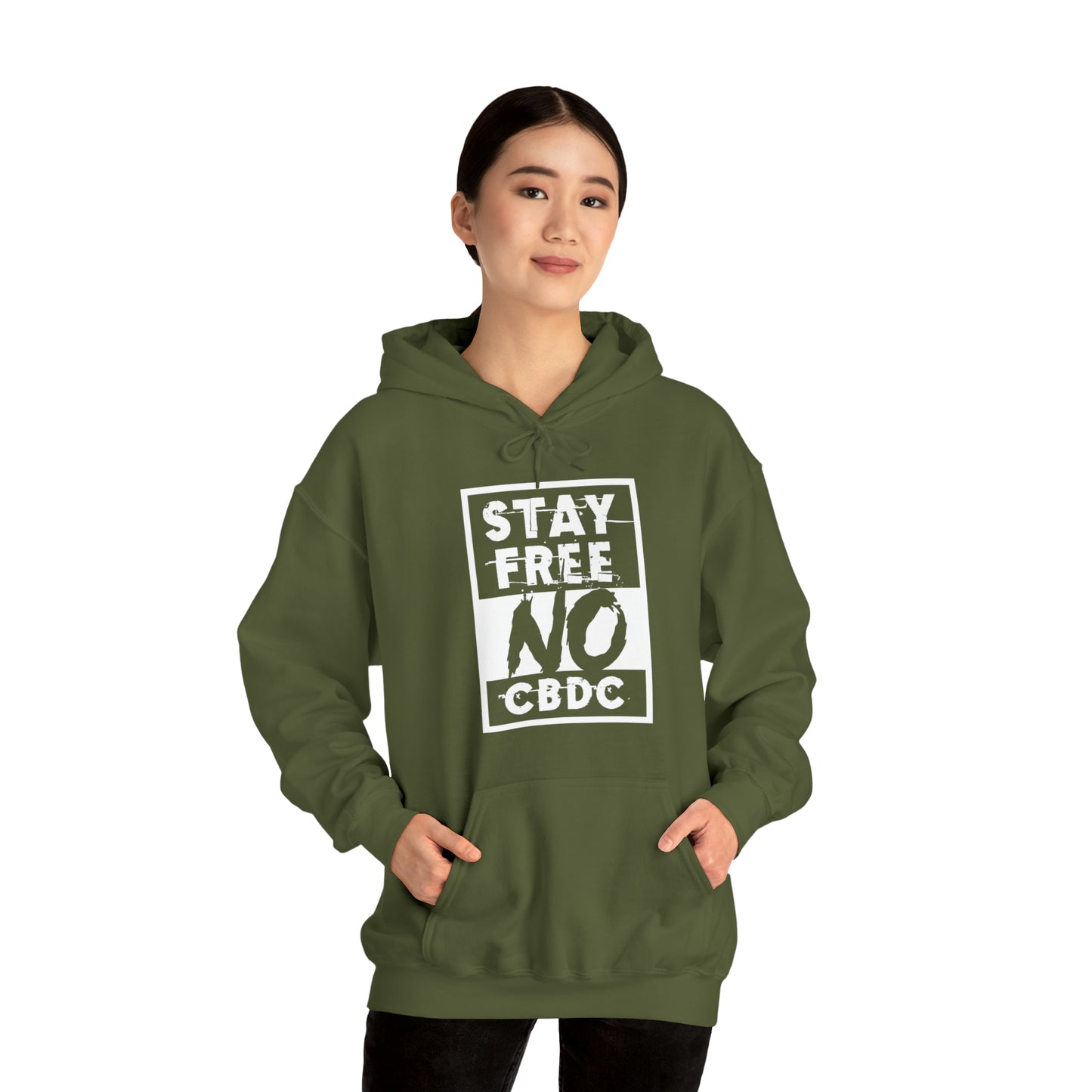 "Stay Free No CBDC" Hooded Sweatshirt