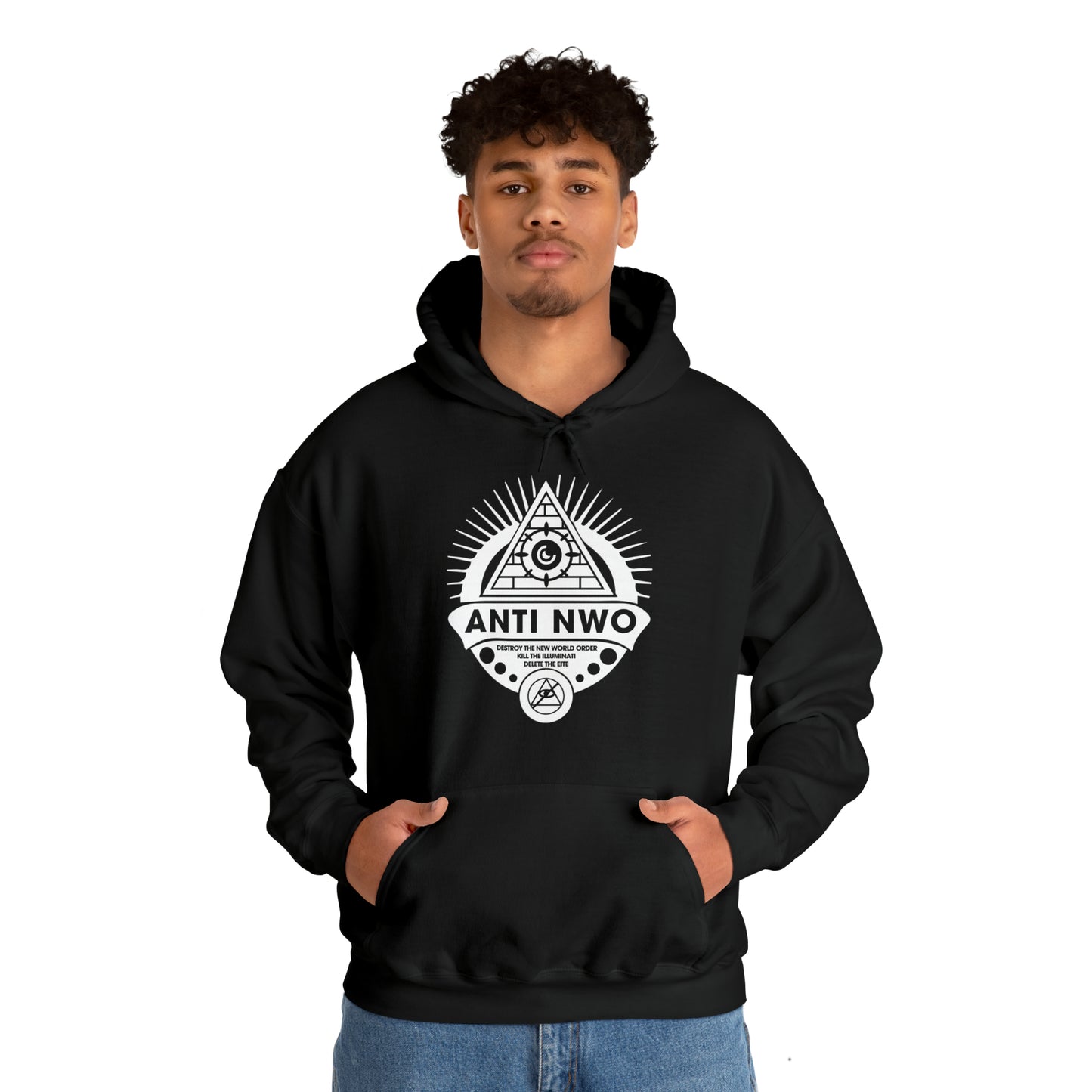"Anti NWO" Hooded Sweatshirt